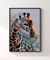 Quadro Decorativo Giraffe Blue and Gold na internet