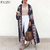 ZANZEA-quimono floral estampado - loja online