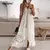 Vestido feminino com renda fora do ombro, retalhamento elegante, gola V, alça e - comprar online