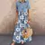 Vestido de gola Feminino elegantem floral único - comprar online