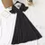 Vestido feminino de chiffon de manga curto com babados, decote v, cintura alta,