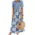 Vestido de gola Feminino elegantem floral único - loja online