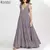 Zanzea-Vestido boêmio feminino com babados - comprar online