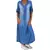 Vestido jeans casual tamanho grande feminino