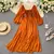 Vestido maxi de gola quadrada Woherb - loja online