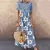 Vestido de gola Feminino elegantem floral único - comprar online