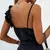 Blusa feminina sexy com decote em v - Donne50.online