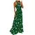 Imagem do Maxi vestido tropical boho moda estampado halter sem costas