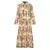 Zanzea-Elegante vestido de camisa estampada feminina, vestido casual, manga comp
