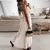Vestido feminino com renda fora do ombro, retalhamento elegante, gola V, alça e - comprar online