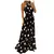 Maxi vestido tropical boho moda estampado halter sem costas na internet