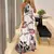Imagem do Maxi vestido tropical boho moda estampado halter sem costas