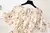 Vestido feminino de chiffon de manga curto com babados, decote v, cintura alta, - loja online