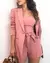 Elegante blazer com shorts