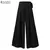 ZANZEA-Calças plissadas elegante flare de cintura alta feminina