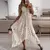 Vestido feminino com renda fora do ombro, retalhamento elegante, gola V, alça e - comprar online