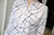 Blusas estampa listra, manga comprida casual