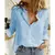 Camisas botão lapela manga longa - Donne50.online