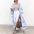 ZANZEA-quimono floral estampado - loja online