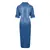 Vestido jeans casual tamanho grande feminino
