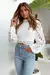 Blusa Crochê de manga longa feminino gola alta - Donne50.online