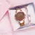 Relógio romântico do céu estrelado feminino, pulseira de couro - comprar online