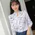 Blusas estampa listra, manga comprida casual - comprar online