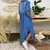 Vestido jeans casual tamanho grande feminino
