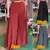 Moda feminina calças de outono vintage elástico na cintura na internet