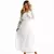 Teelynn-vestido boho branco para mulheres