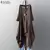 ZANZEA-vestido xadrez assimétrico largo - Donne50.online