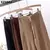 Calça reta feminina casual com cordão, cintura alta solta