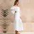 Teelynn-vestido boho branco para mulheres