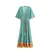 Vestido maxi com estampa floral vintage feminino, decote em V - comprar online