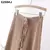 Calça reta feminina casual com cordão, cintura alta solta - comprar online