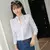 Blusas estampa listra, manga comprida casual