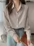 Camisas sólidas zanzea casual - comprar online