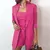 Elegante blazer com shorts