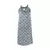 Vestido estampado diamante sem mangas , Casual Streetwear, Metal Ha