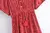 Vestido maxi com estampa floral vintage feminino, decote em V na internet