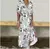Vestido estampado feminino outono - Donne50.online