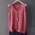 Blusa de malha sem mangas feminina, camisa com gola V - Donne50.online