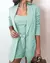 Elegante blazer com shorts