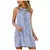 Vestido estampado diamante sem mangas , Casual Streetwear, Metal Ha - Donne50.online