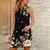 Vestido estampado diamante sem mangas , Casual Streetwear, Metal Ha - Donne50.online