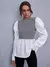 camisas femininas Hound branco e preto - Donne50.online