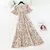 Vestido feminino de chiffon de manga curto com babados, decote v, cintura alta, - comprar online