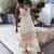 Vestido feminino com renda fora do ombro, retalhamento elegante, gola V, alça e - Donne50.online