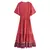 Vestido maxi com estampa floral vintage feminino, decote em V - comprar online