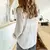 Camisas botão lapela manga longa - Donne50.online